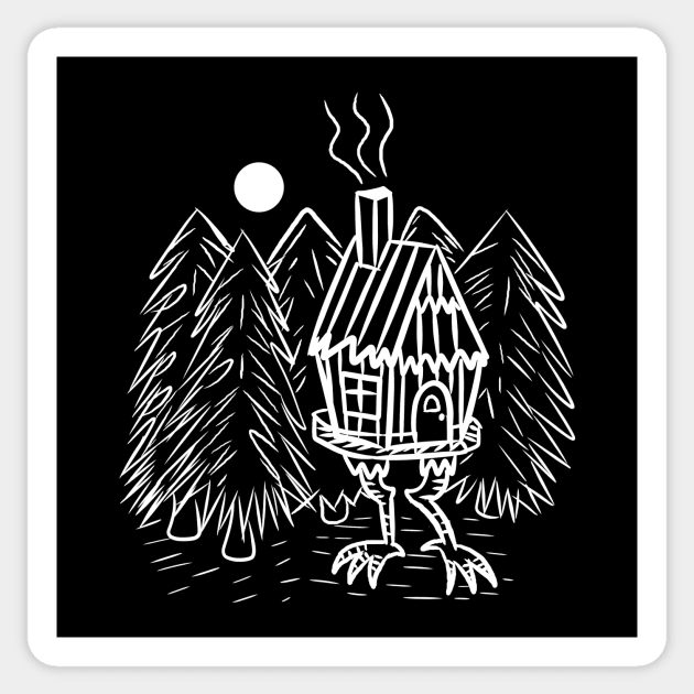 BABA YAGA'S HUT Sticker by roxiqt